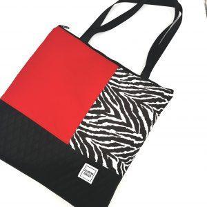 Tote Bag Street Red Print