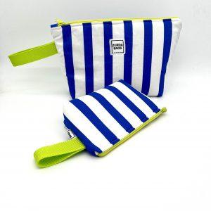 Set neceser playero rayas